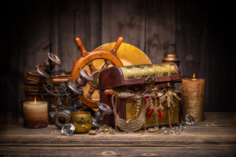 Composition of treasure chest