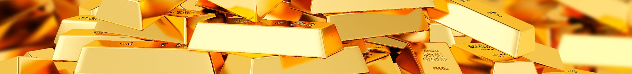 Heap of gold bars